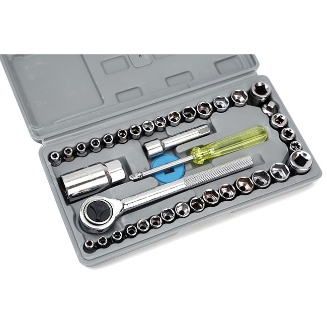 BỘ DỤNG CỤ SỬA CHỮA ĐA NĂNG 40 MÓN CHO XE MÁY, OTO - DỤNG CỤ SỬA XE GIA ĐÌNH